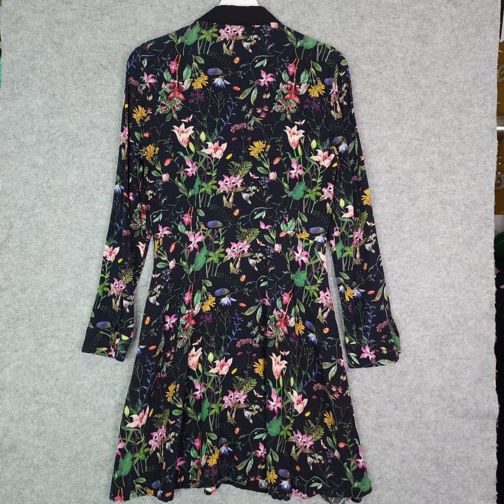 The Kooples Daisy Love Floral Lace Mini Dress Black - Picture 4 of 10